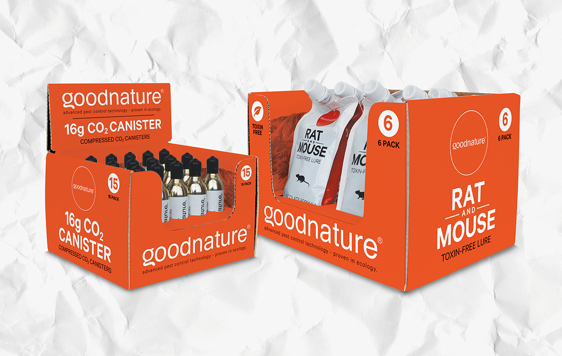 Automatic Trap GOODNATURE - CO2 & LURE POUCH DISPLAYS