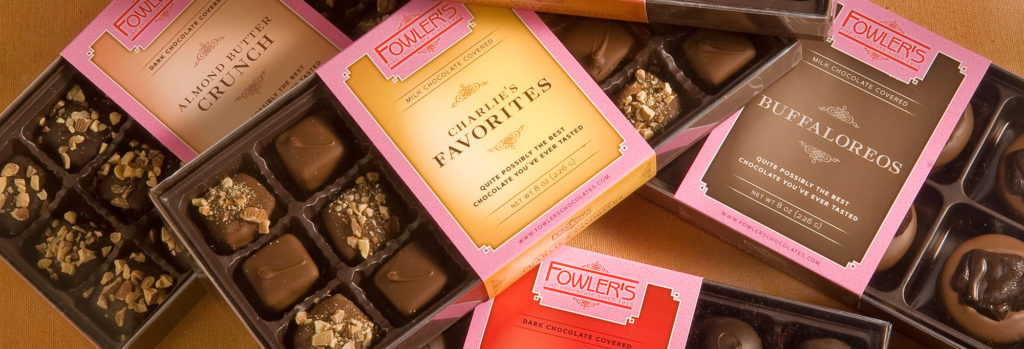 Fowlers Chocolate Package Design