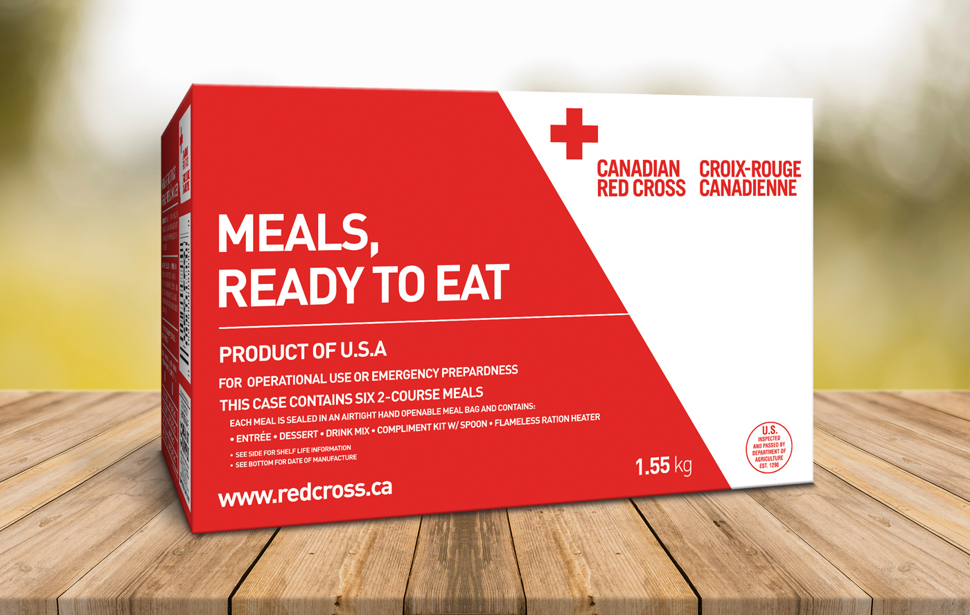 Meal Kit Supply Red Cross Package Design